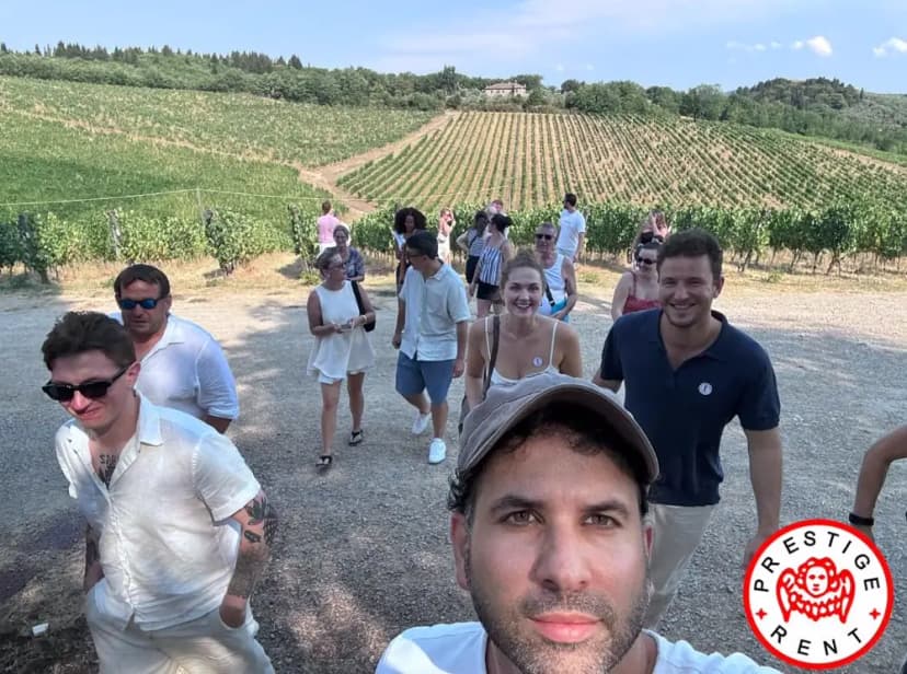 Transfer Florence to Rome via San Gimignano