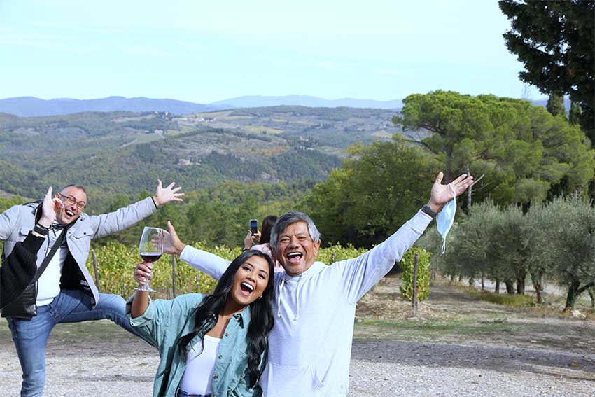 Small group among Tuscan wineries, their olive oil and a proper Tuscan lunch