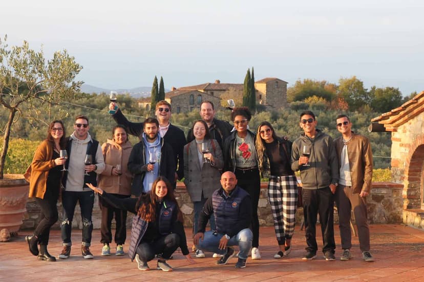 Small group among Tuscan wineries, their olive oil and a proper Tuscan lunch
