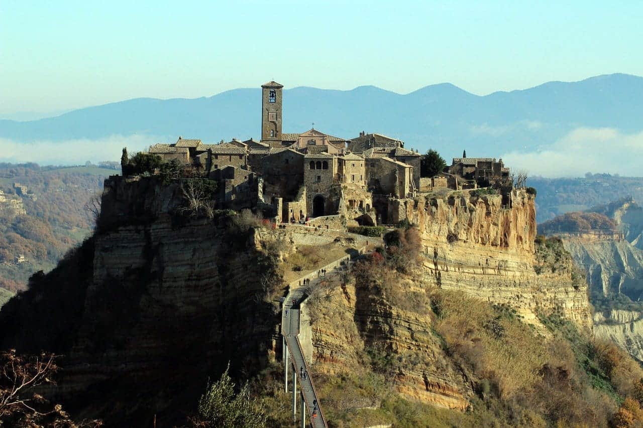 Transfer Florence to Rome via Bagnoregio