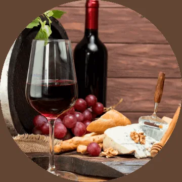 A wine tasting at a family winery in Tuscany